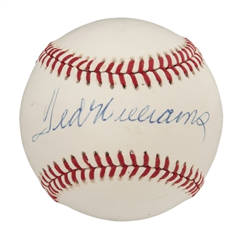Ted Williams Single Signed OAL Baseball (JSA)